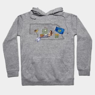 Nebraska Mermaid Hoodie